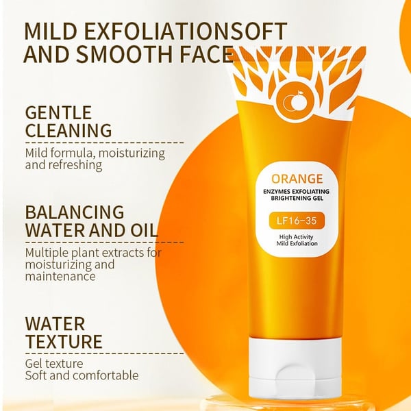 Orange Enzyme Exfoliating Gel 50g – Facial Cleansing Peel