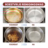 Magische reinigingspasta voor roestvrij staal