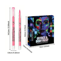 UV Neon Face Paint Markers 12 Colors