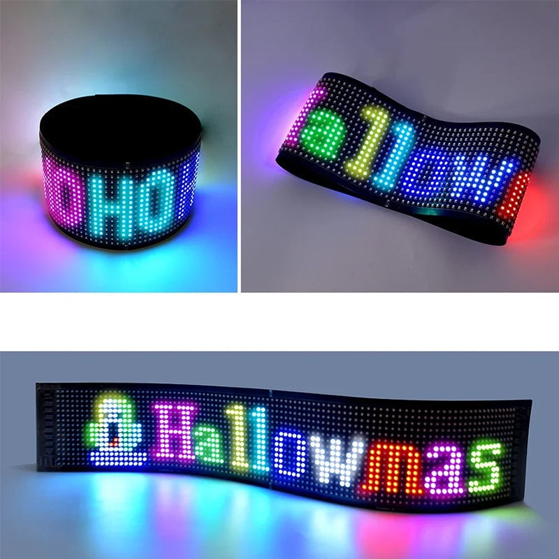 Ultradun flexibel Bluetooth LED-scherm