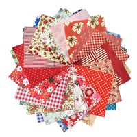 DIY Handgemachte Baumwolle Blumentuch - 10 x 10 cm, 50 Stk im Set