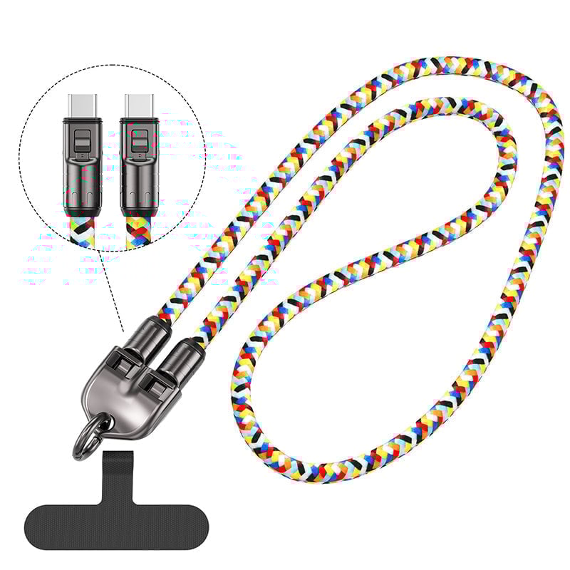 2-in-1 Schnellladekabel & Handy-Trageband