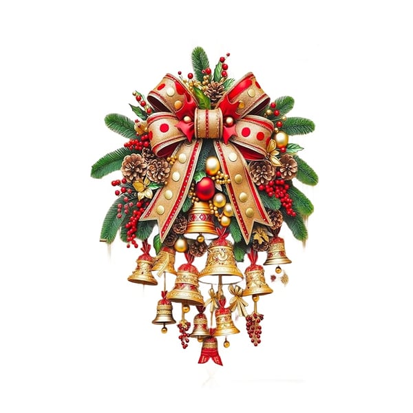 Christmas Bell Door Curtain