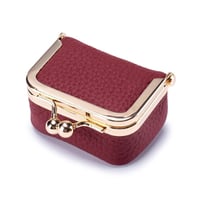 Echt lederen mini-sieradendoos