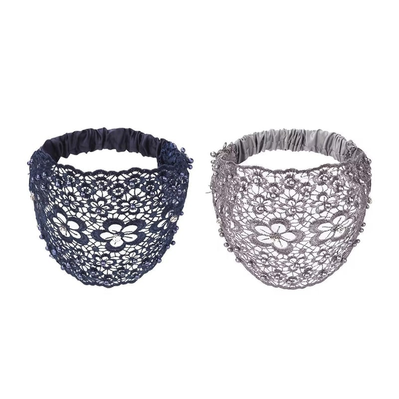 Plum Blossom Beaded Wide Headband