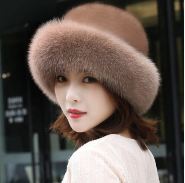 Mode Kunstpelzmütze