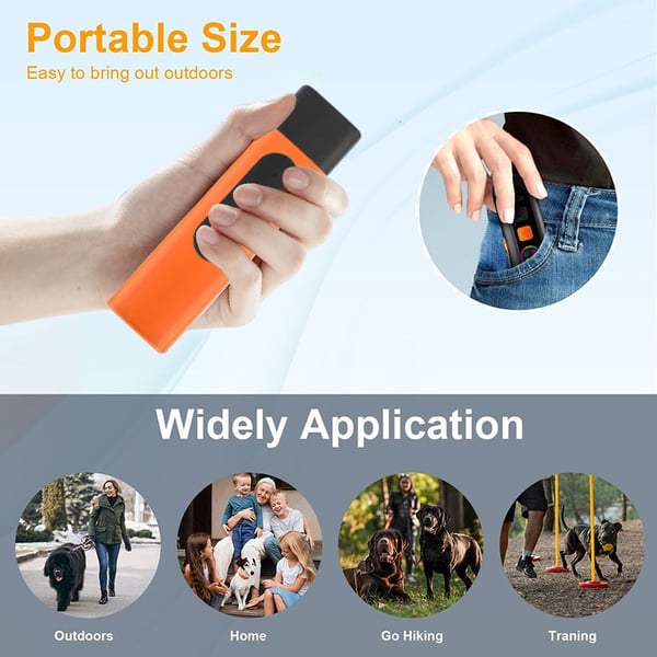 Mini Rechargeable Ultrasonic Dog Repeller and Anti-Barking Device