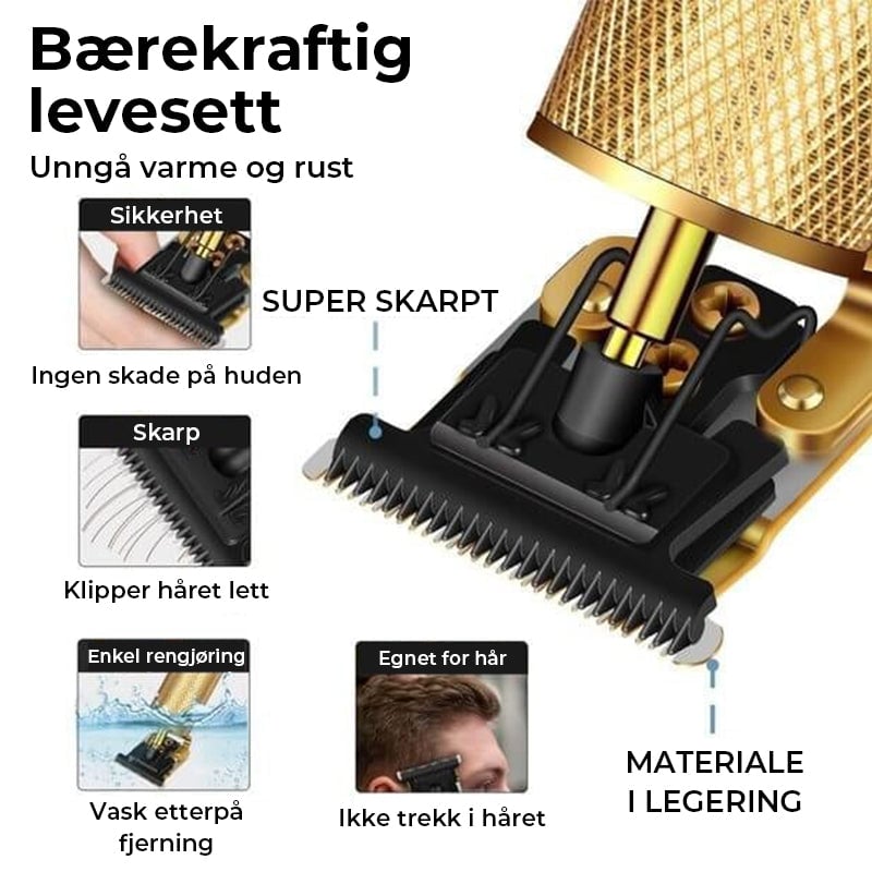 Trådløs trimmer menn hårklipper