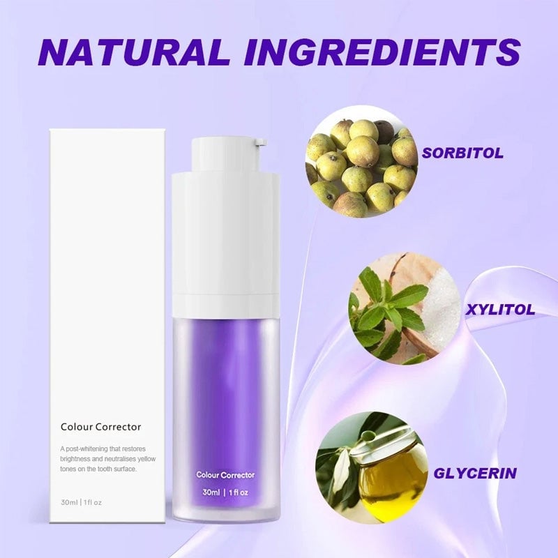 Purple Teeth Whitening Mousse Toothpaste