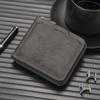 Horizontal Men's Retro Embossed Wallet