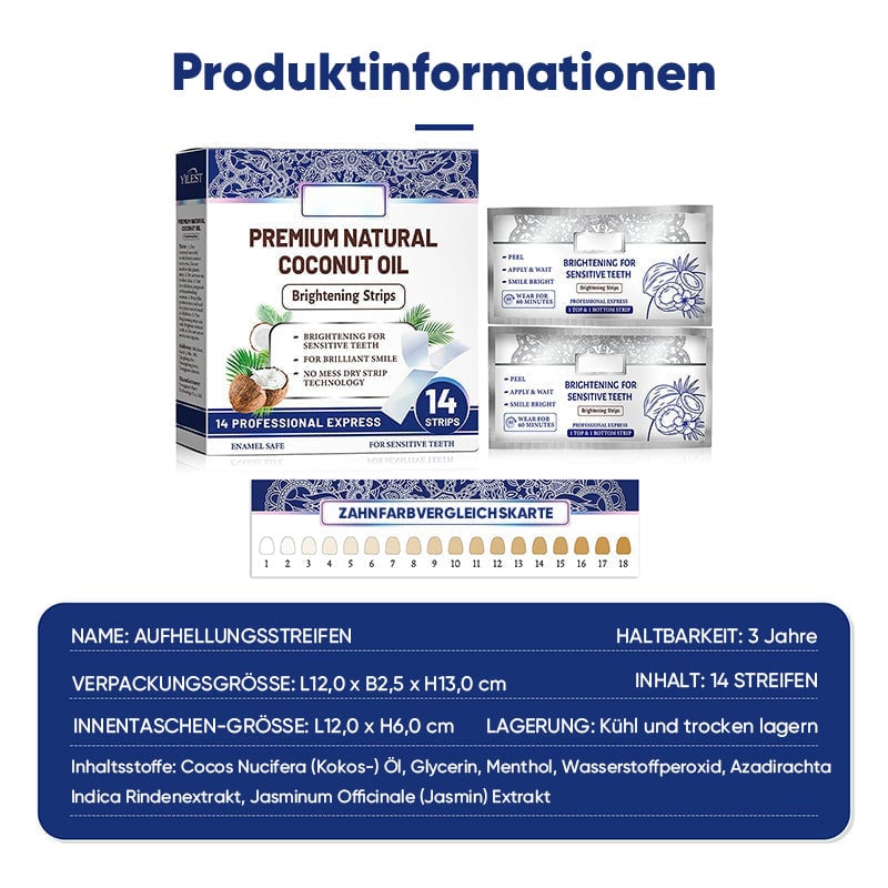 Kokos-Minze Aufhellungsstreifen