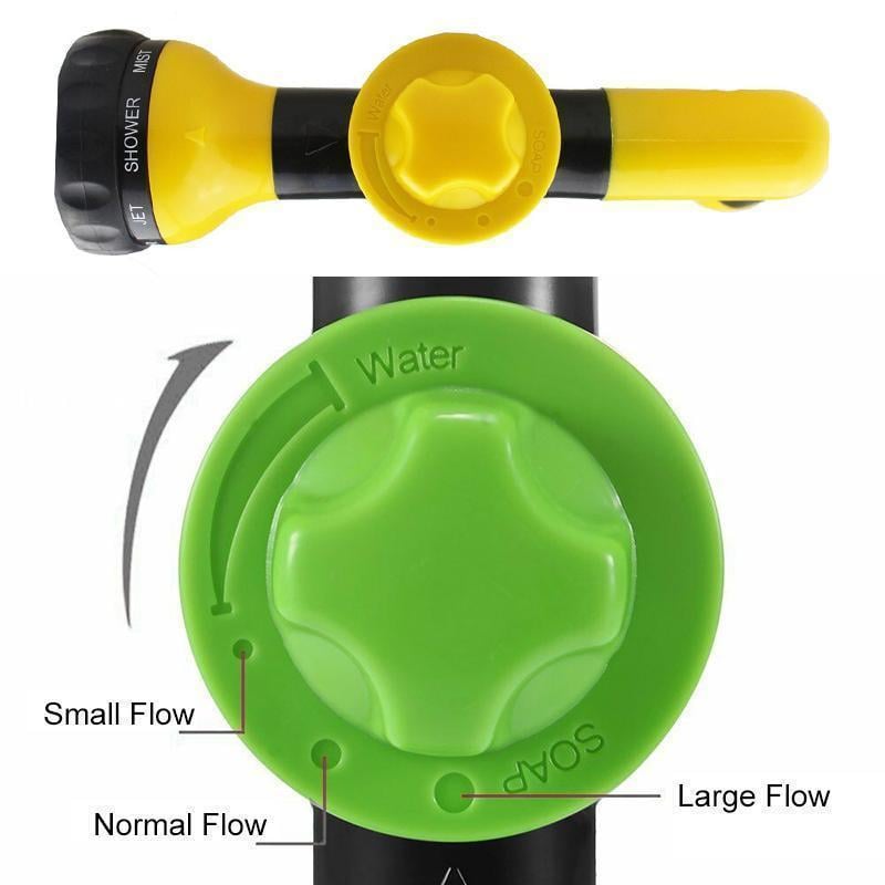 Multifunctional Garden Hose Spray Gun Set, Pet Shower Car Foam Water Gun