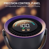High-Speed Clip-on Fan with LED Display
