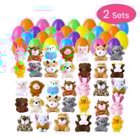 Prefilled Easter Eggs, Filled with Plush Animal Toys(28 pcs/set)