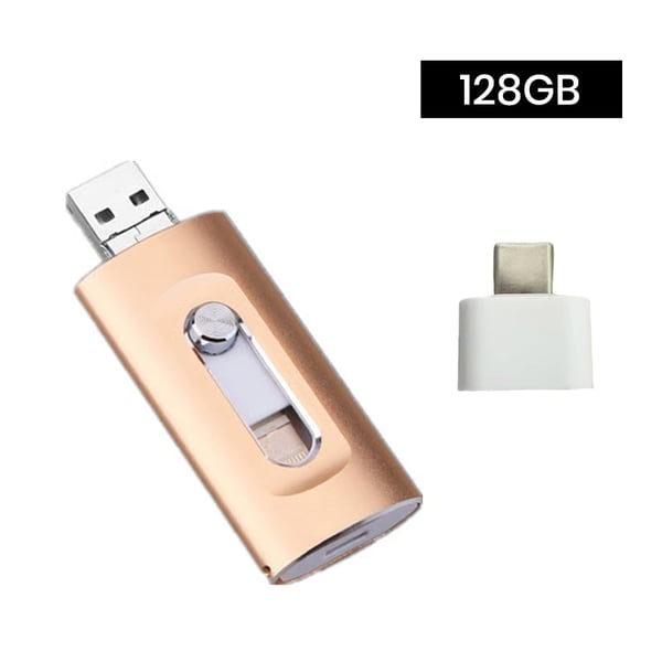 3-in-1 USB-Stick mit hoher Kapazität und Fingerabdruckschutz