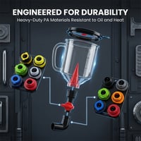 18-piece set of automotive antifreeze coolant