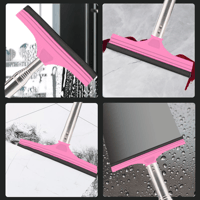 Retractable Rear-View Mirror Wiper with Layered Brush Head