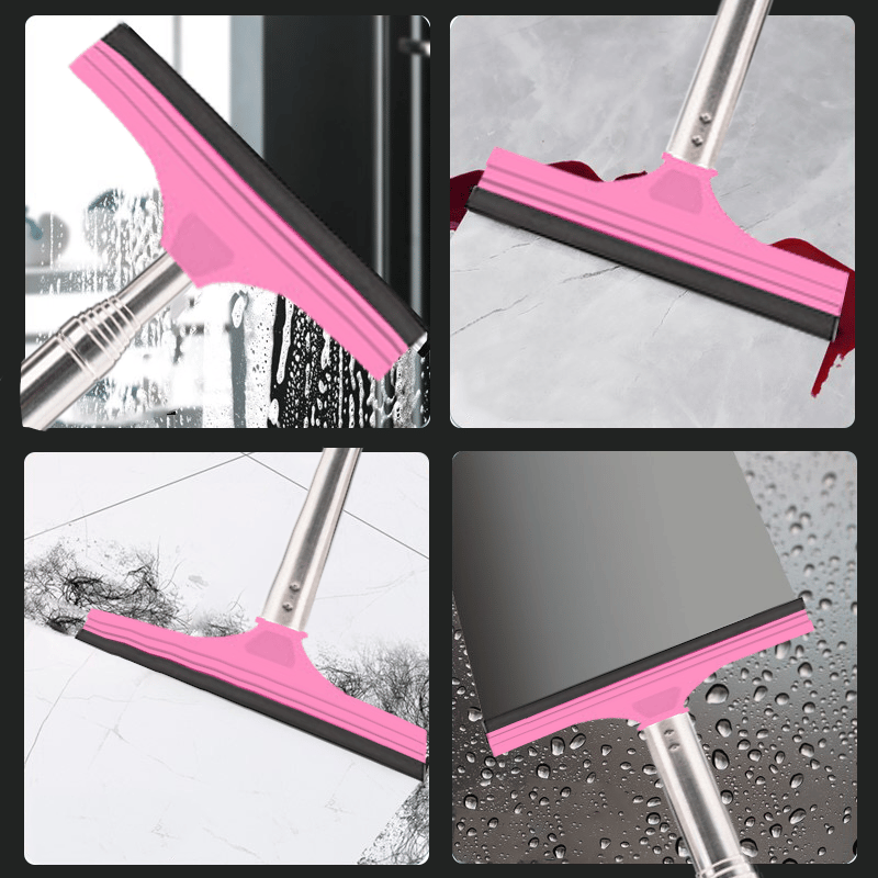 Retractable Rear-View Mirror Wiper with Layered Brush Head