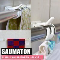 Teyou säädettävät ja naulattomat verhotangon pidikkeet