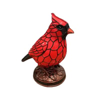 Resin Red Bird Table Lamp Ornament