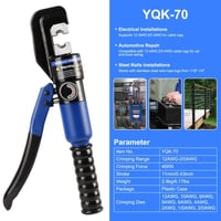 Sakerplus® Hydraulic Battery Cable Lug Crimping Tool