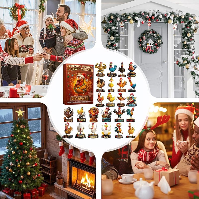 Funny Chicken Christmas Advent Calendar