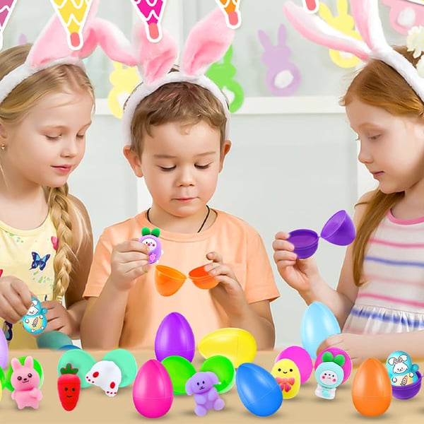 24 PCS Easter Eggs Prefilled Slow Rising Squishy Toys (Pre-sale: 10 days)