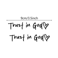 Trust in God Car Rearview Mirror Sticker
