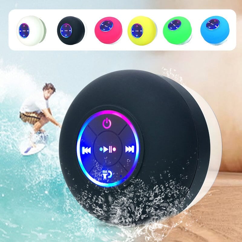 Mini Bluetooth Shower Speaker With Led Light