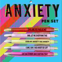 5pcs Multicolor Emotional funny pens