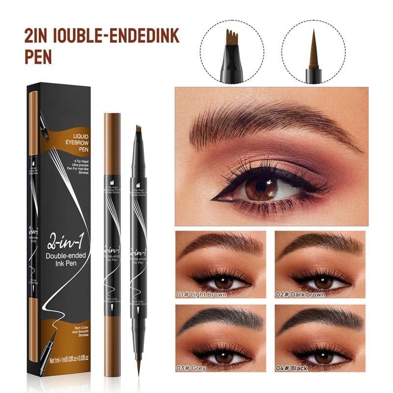 2-In-1 Waterproof Long-Lasting Eyebrow Pen