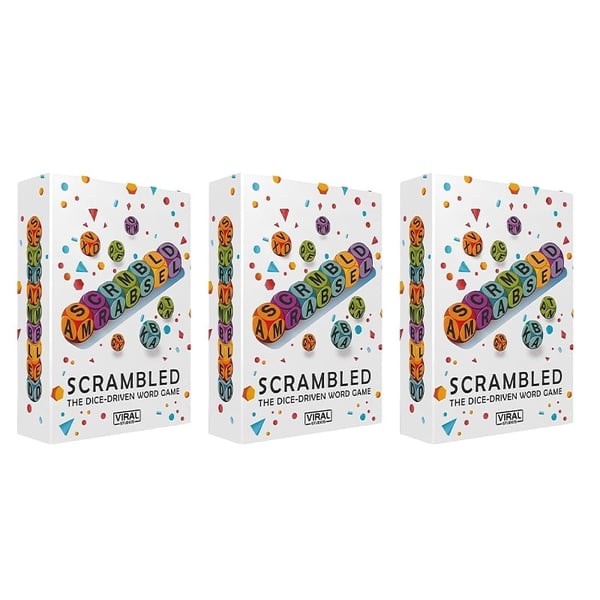 Scrambled Dice Word Game Set