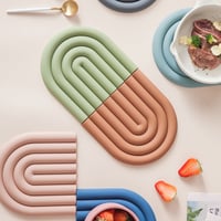 Sale - Rainbow Silicone Table Mat Coaster