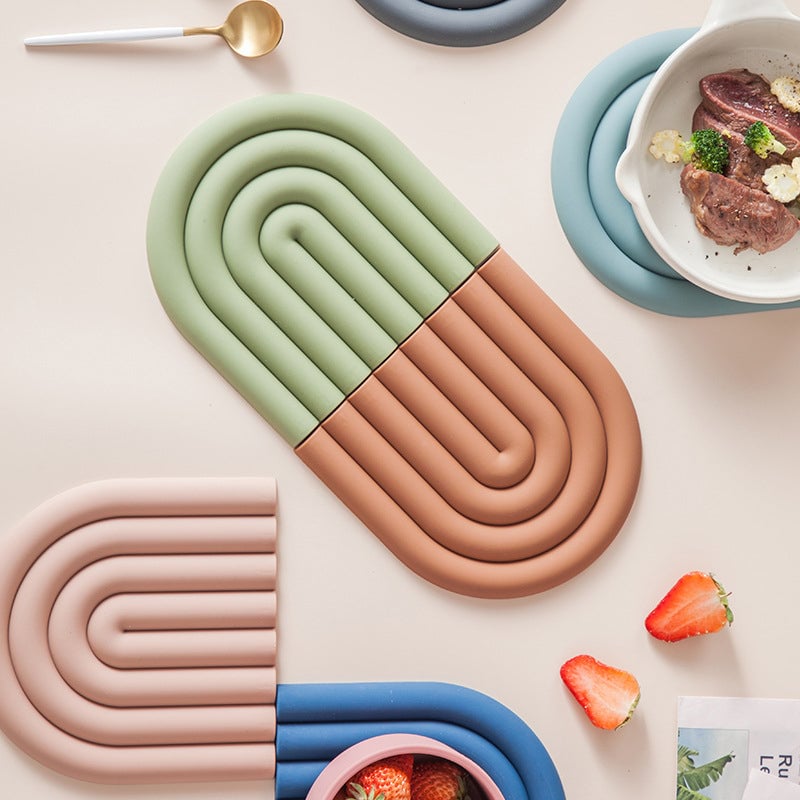 Sale - Rainbow Silicone Table Mat Coaster