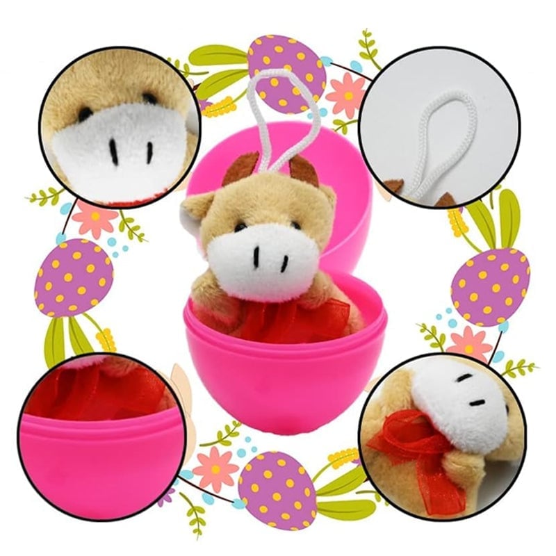 Prefilled Easter Eggs, Filled with Plush Animal Toys(28 pcs/set)