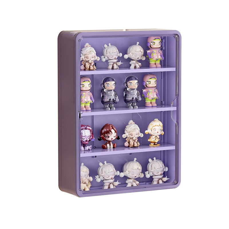 Wall-mounted blind box storage and display rack