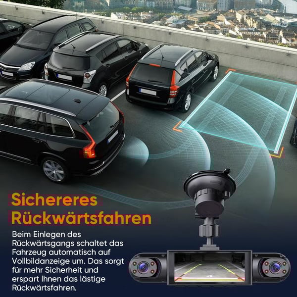 Vierfach-Aufzeichnungsgerät zur Überwachung des Fahrverhaltens