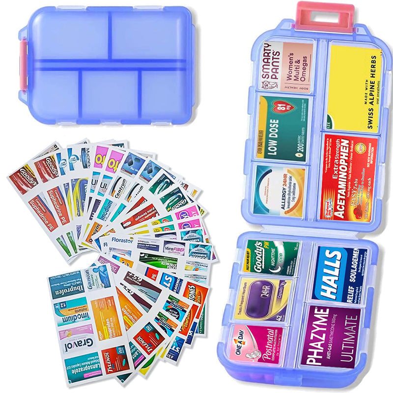 Travel Pill Organizer Box -v2