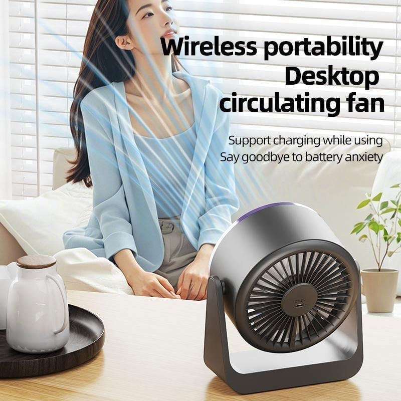 USB Mini Desk Lamp Fan