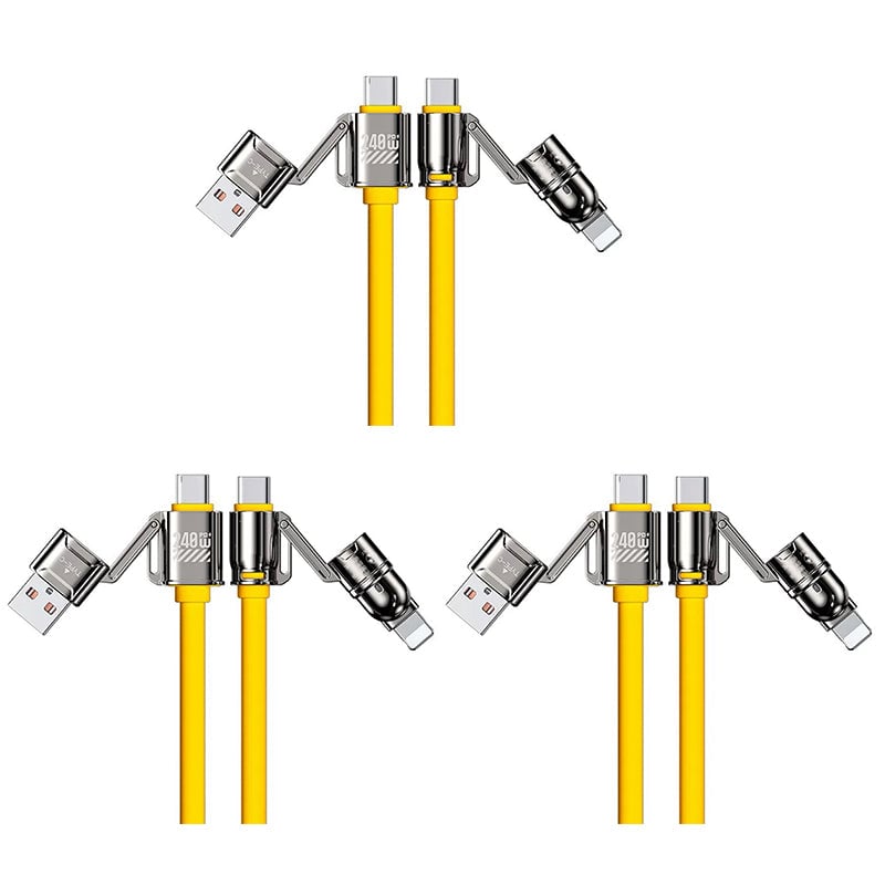 Liquid Silicone 4-in-1 Fast Charging Cable