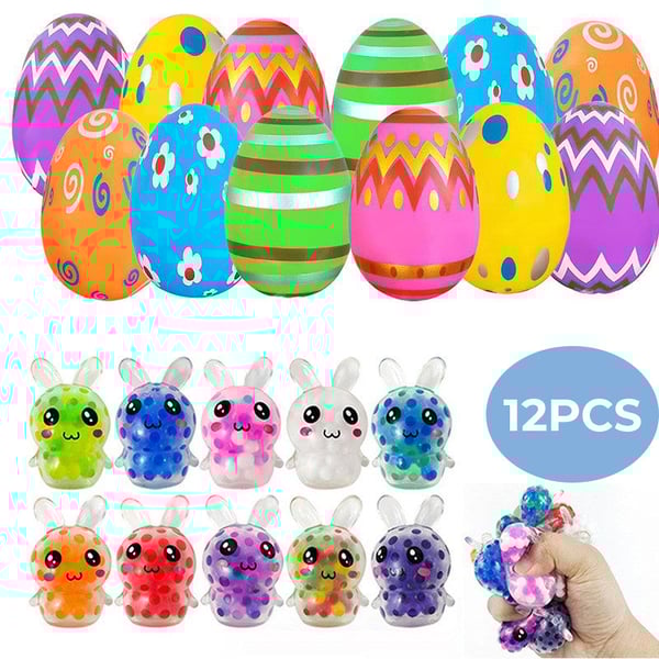 Prefilled Easter Eggs with Squeeze Toys