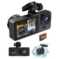 HD triple-lens driving recorder