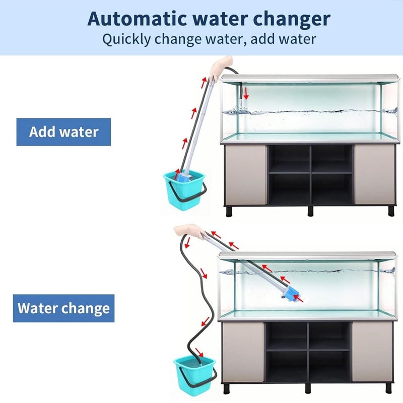 Electric Aquarium Gravel Cleaner with Filter