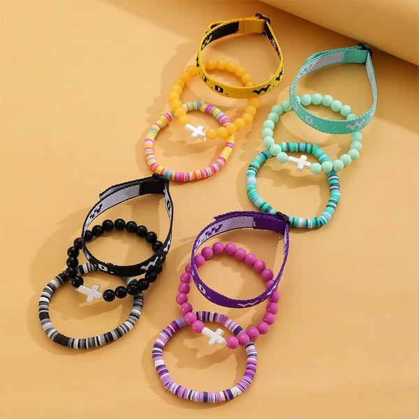 Clay Cross Card Bracelet Set