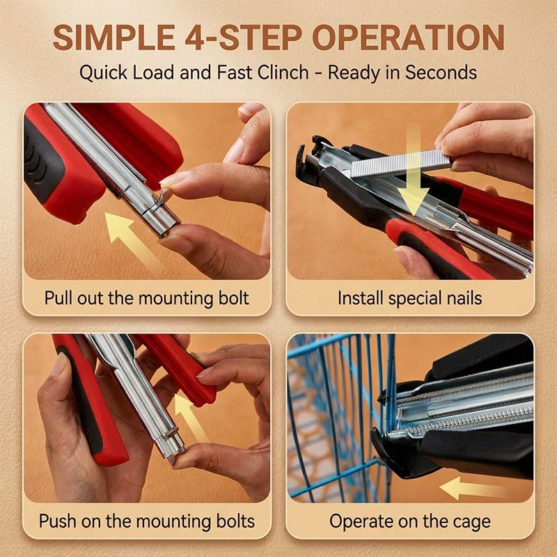 Sakerplus® Heavy Duty Hog Ring Pliers Kit
