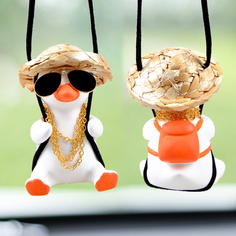 Car Flying Duck Hanging Ornament