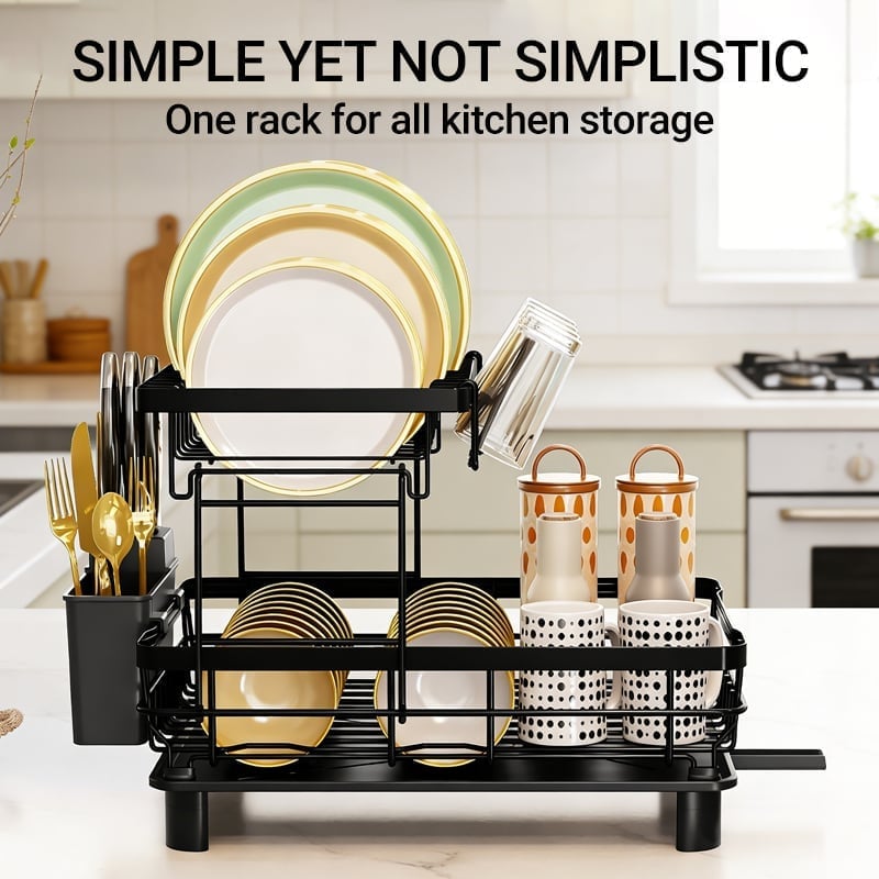2-Tier Kitchen Dish Drying Rack