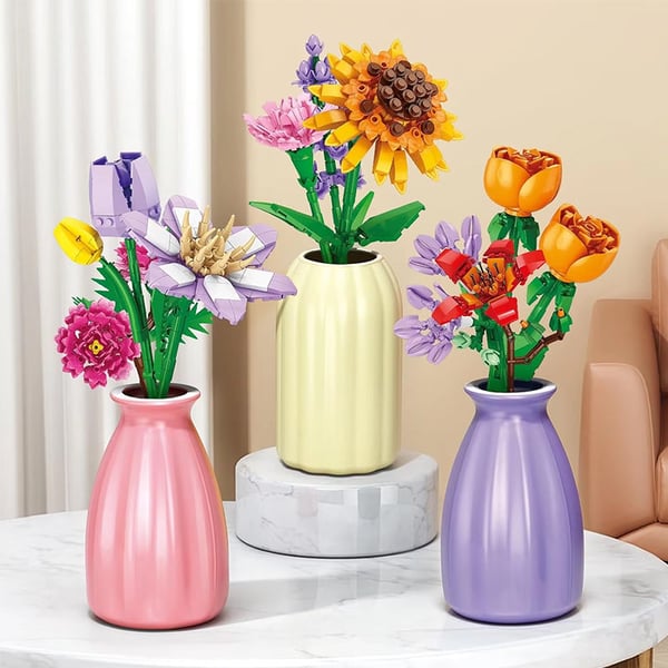 Flower Bouquet Building Block Advent Calendar Set