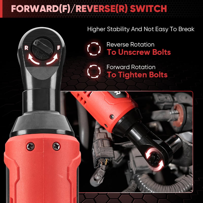 Sakerplus® 3/8" Cordless Electric Ratchet Wrench