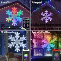 Sakerplus® Smart Led Snowflake Christmas Lights